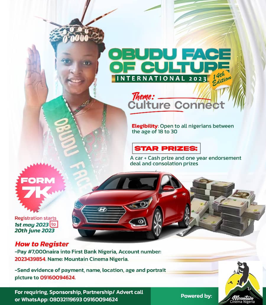 Obudu Face Of Culture Extends Sale Of Nomination Forms