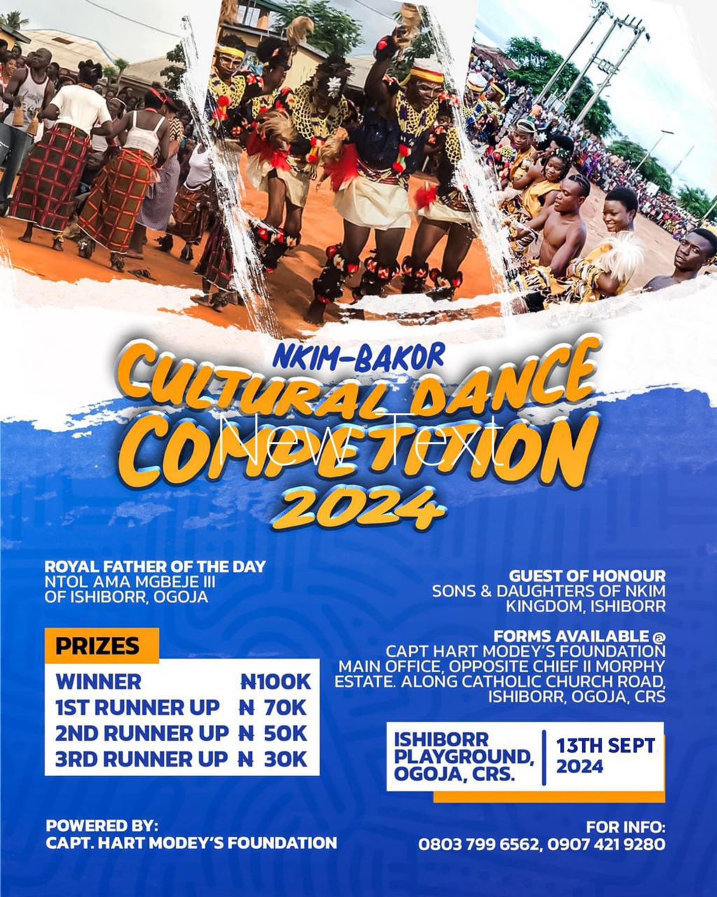 Capt Hart Modey Announces 2024 Bakor Cultural Dance Competition