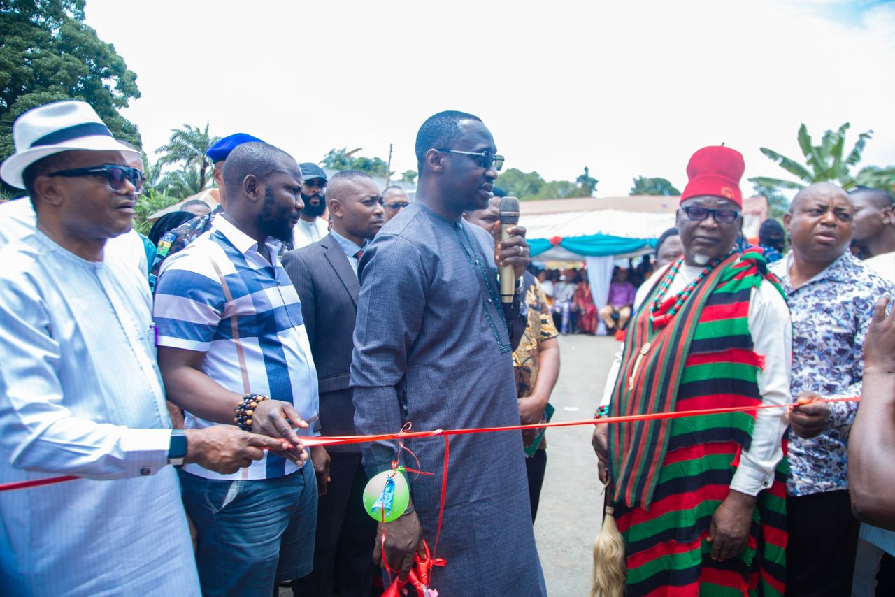 Senator Jarigbe Commissions Busangfong Road Project In Obanliku LGA