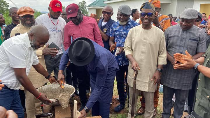 Offiono Performs Groundbreaking For Police Post At Okuku &  Quarters At Okpoma