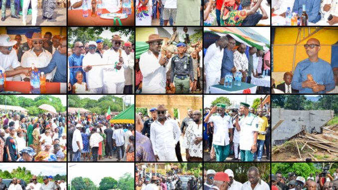 Sen Jarigbe Commissions Betukwel, Igwo Roads Amidst Cheers