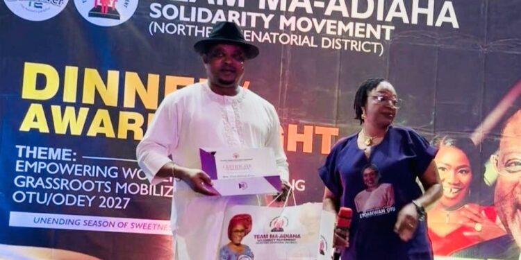 Hon Martin Orim Receives Team Ma-Adiaha Award For Supporting Women Empowerment