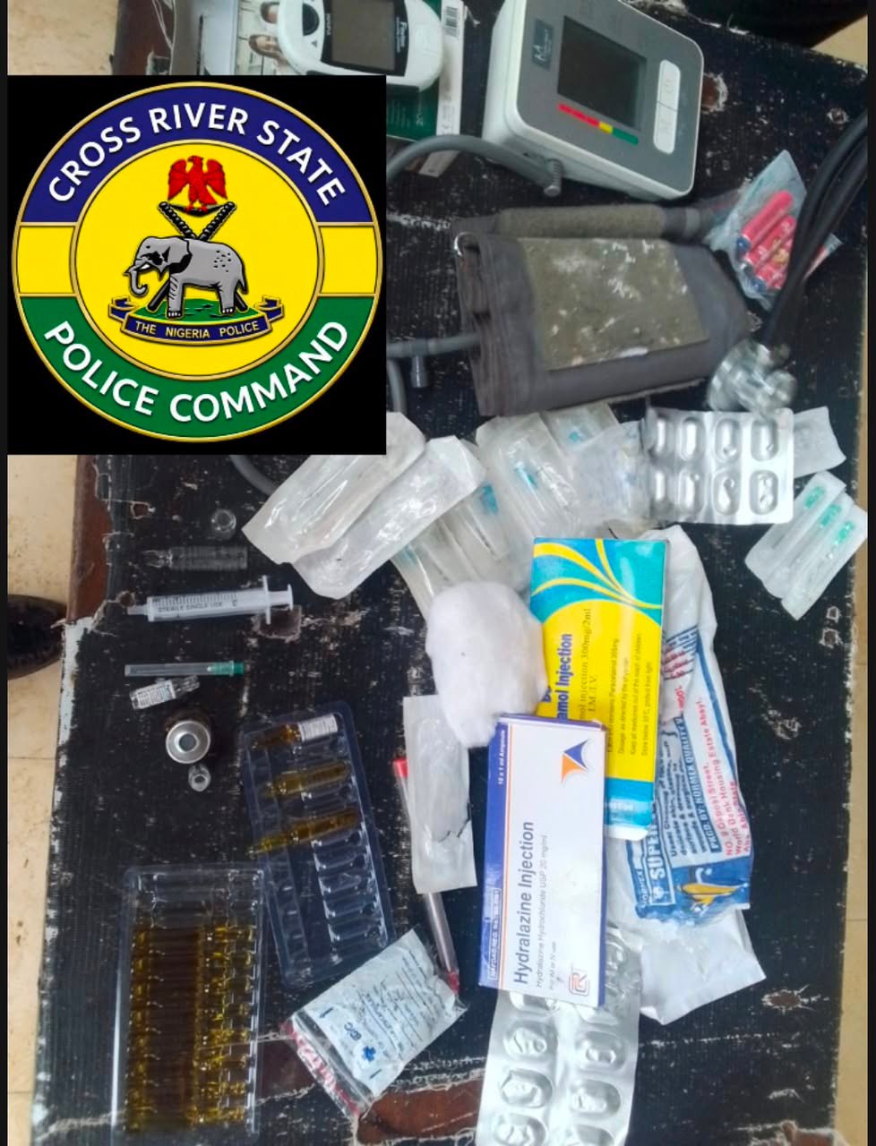 C’River Police Command Arrest Alleged Fake Doctor Over Illegal Mobile Clinic, ₦500,000 Employment Scam in Cross River